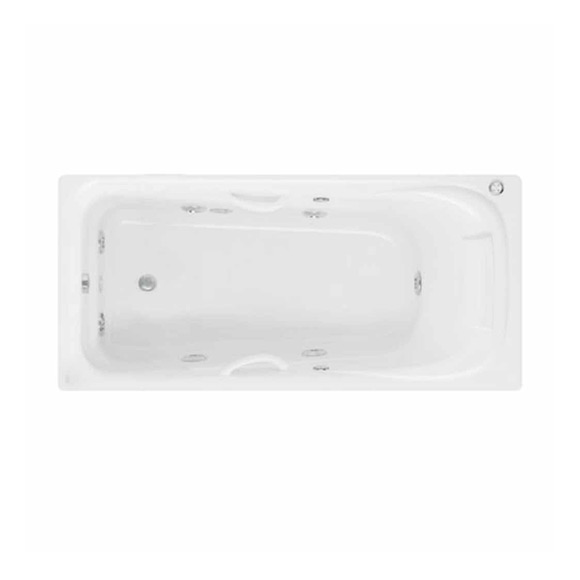 舒格尼 1.7米无裙全功能按摩浴缸(带扶手和枕头)